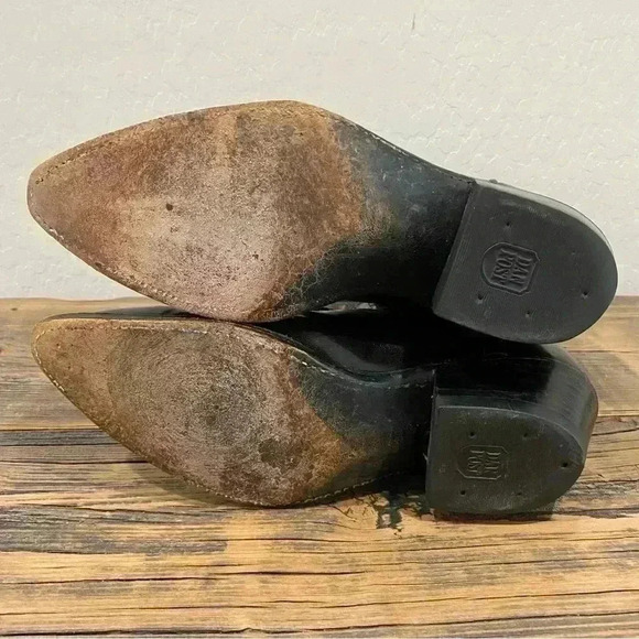 Vintage DAN POST 16669 Burgundy Stitched Western Cowboy Boot Men’s 7D - Picture 6 of 9